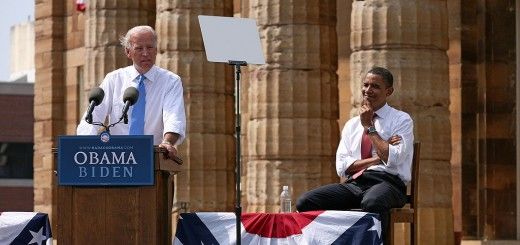 Barack Obama junto a Joe Biden