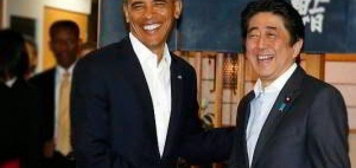Barack Obama y Shinzo Abe